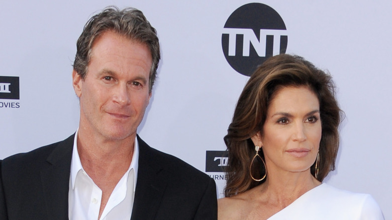 Cindy Crawford and Rande Gerber posing together