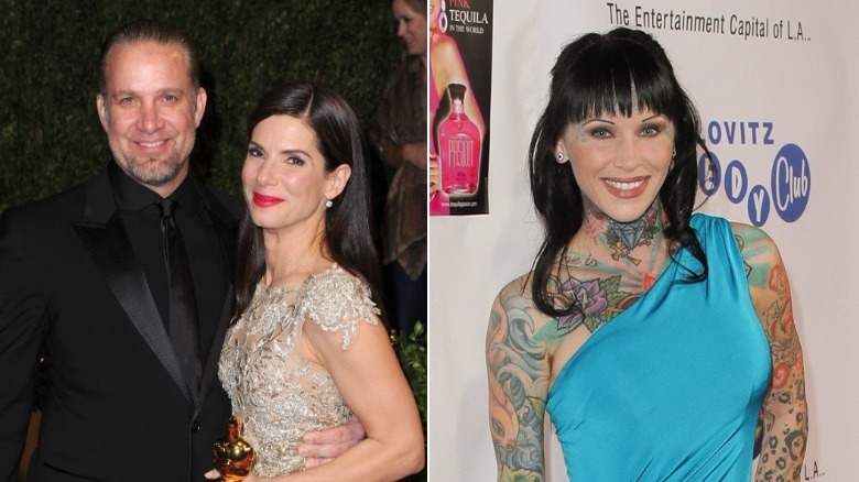 Jesse James, Sandra Bullock, and Michelle McGee smiling