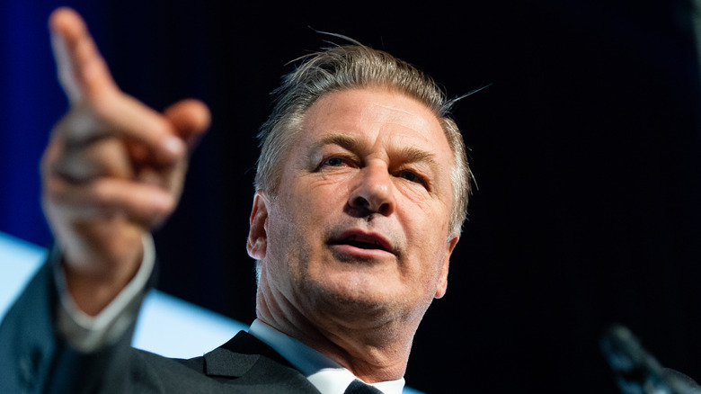 Alec Baldwin pointing