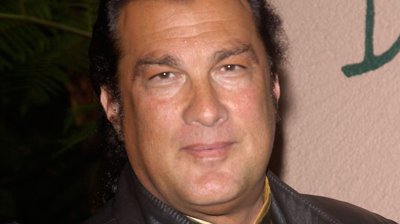 Steven Seagal looking stoic