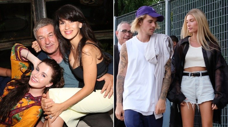 Ireland Baldwin, Alec Baldwin, Hilaria Baldwin, Hailey Baldwin and Justin Bieber