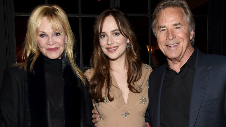 Dakota Johnson, Don Johnson and Melanie Griffith