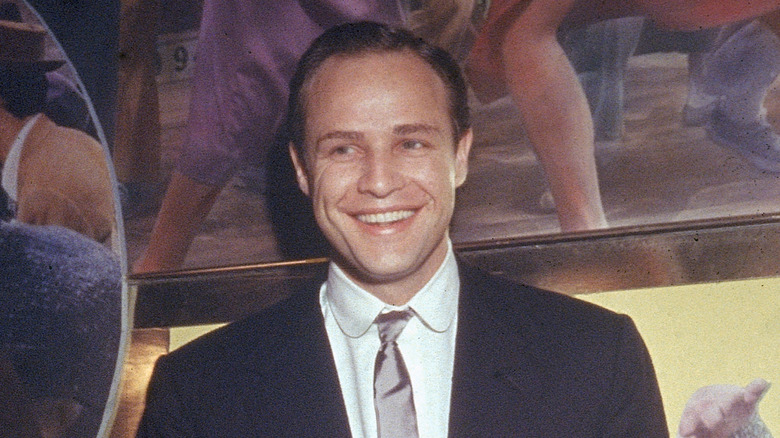 Marlon Brando smiling