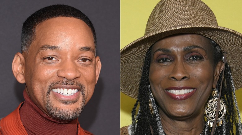 Will Smith smiling and Janet Hubert smiling