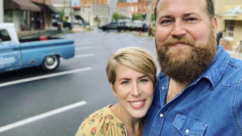 Erin and Ben Napier posing for selfie