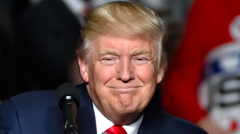 Donald Trump smiling