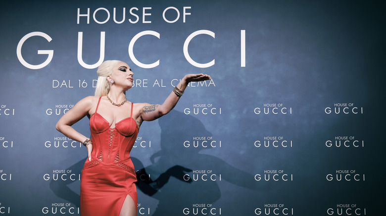 Lady Gaga at the House of Gucci premiere