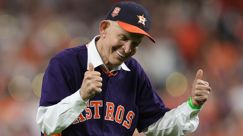 Mattress Mack on the field 