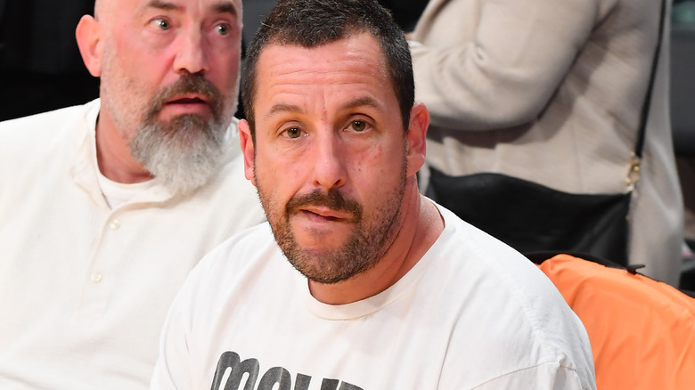 Adam Sandler at Basketball Game