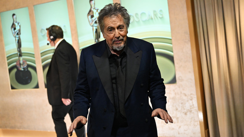 Al Pacino wearing black suit and tie