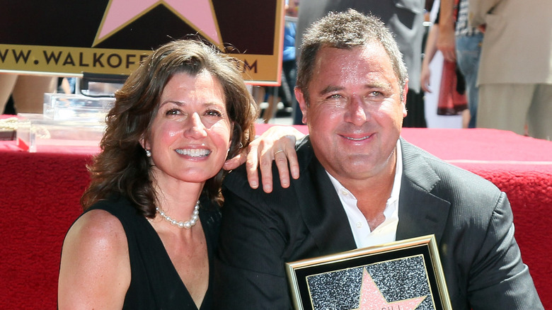 Amy Grant posing with Vince Gill