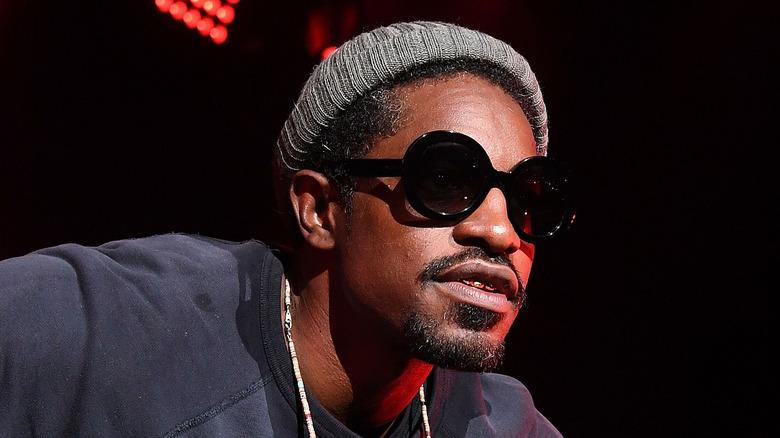 André 3000 performs on stage