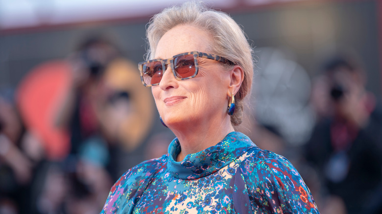 Meryl Streep wearing sunglasses