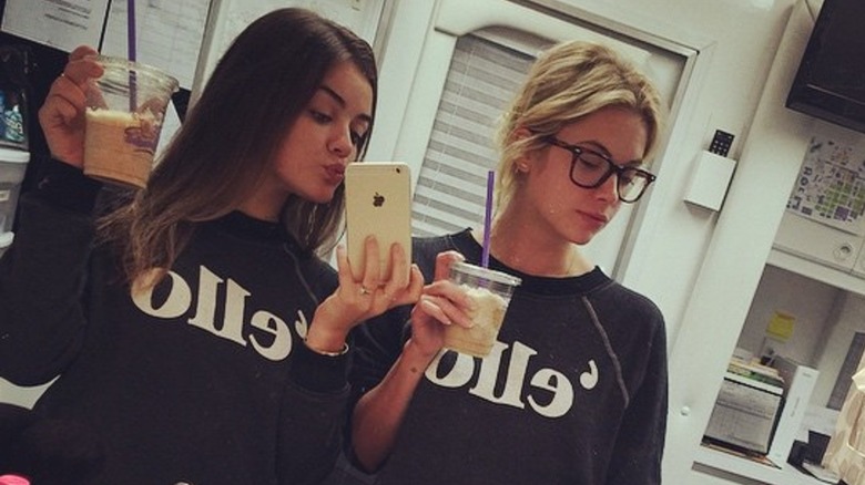 Lucy Hale Ashley Benson selfie