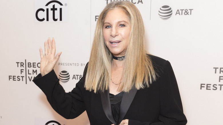 Barbra Streisand on the red carpet