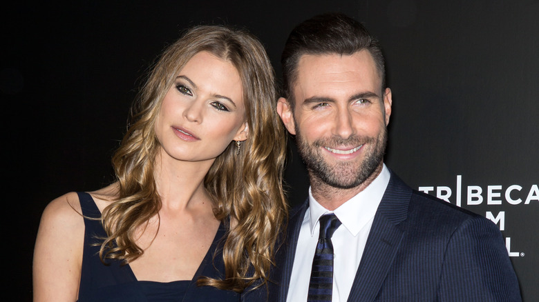 behati prinsloo curls adam levine beard