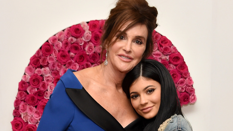 Caitlyn Jenner and Kylie Jenner pose