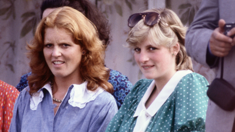 Sarah Ferguson and Princess Diana in 1982.