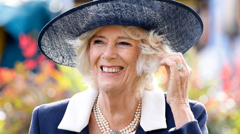 Camilla Parker Bowles smiling