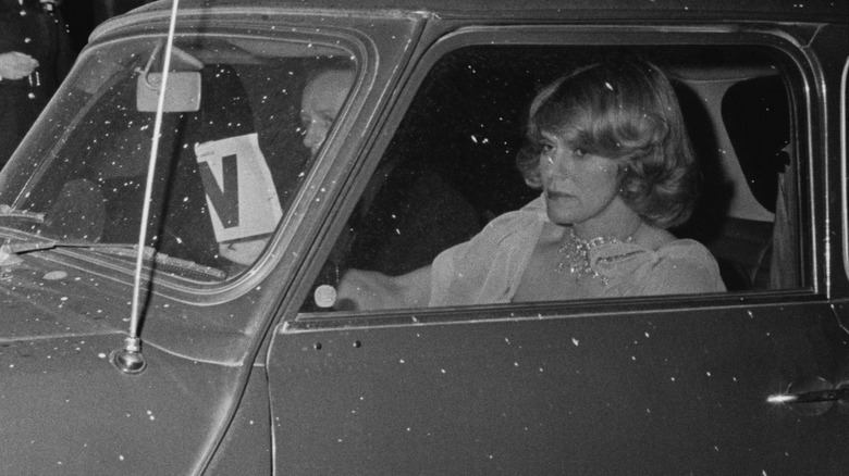 Camilla Parker Bowles in a car