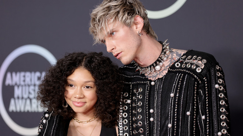 Machine Gun Kelly and Casie Colson Baker smiling