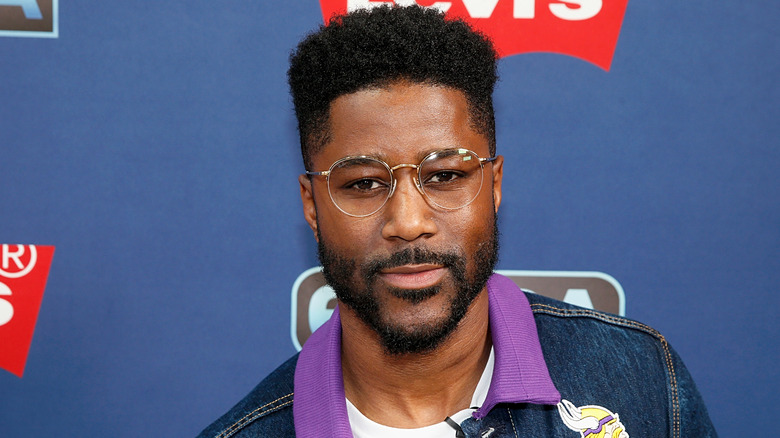 Nate Burleson on the red carpet