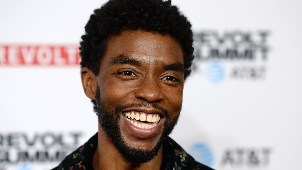 Chadwick Boseman smiling