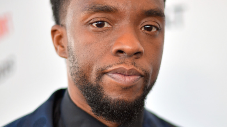 Chadwick Boseman on the red carpet