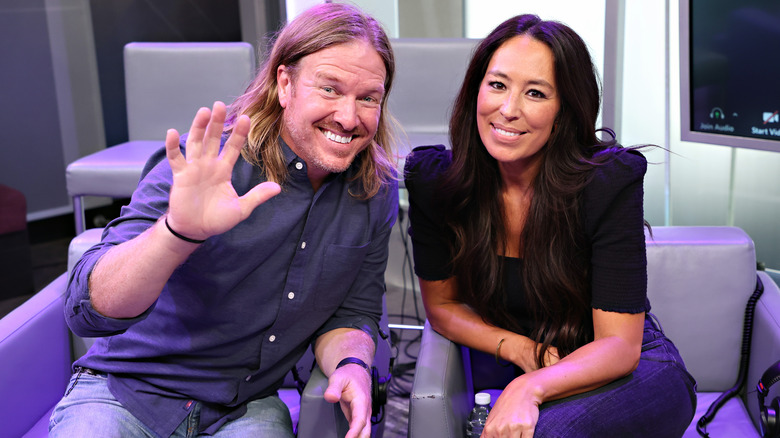 Chip and Joanna Gaines at the SiriusXM Studios
