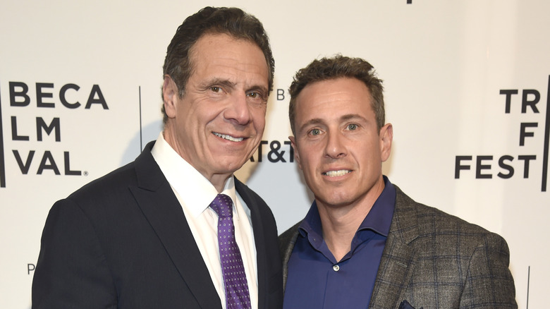 Andrew Cuomo and Chris Cuomo in 2018