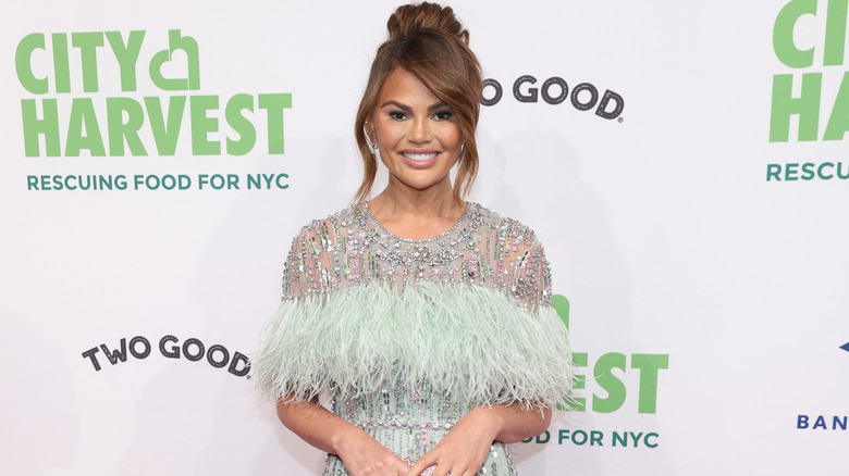 Chrissy Teigen on the red carpet