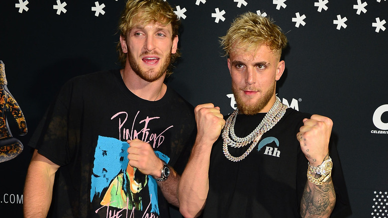 Logan and Jake Paul in 2021