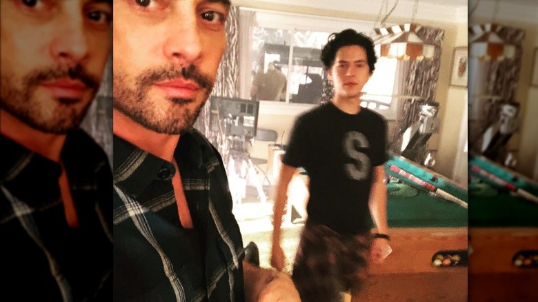 Skeet Ulrich selfie with Cole Sprouse