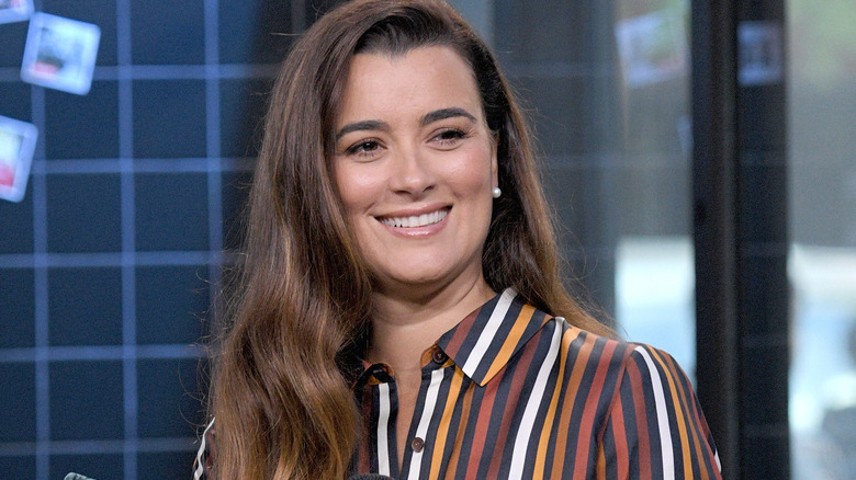 Cote de Pablo interviewing