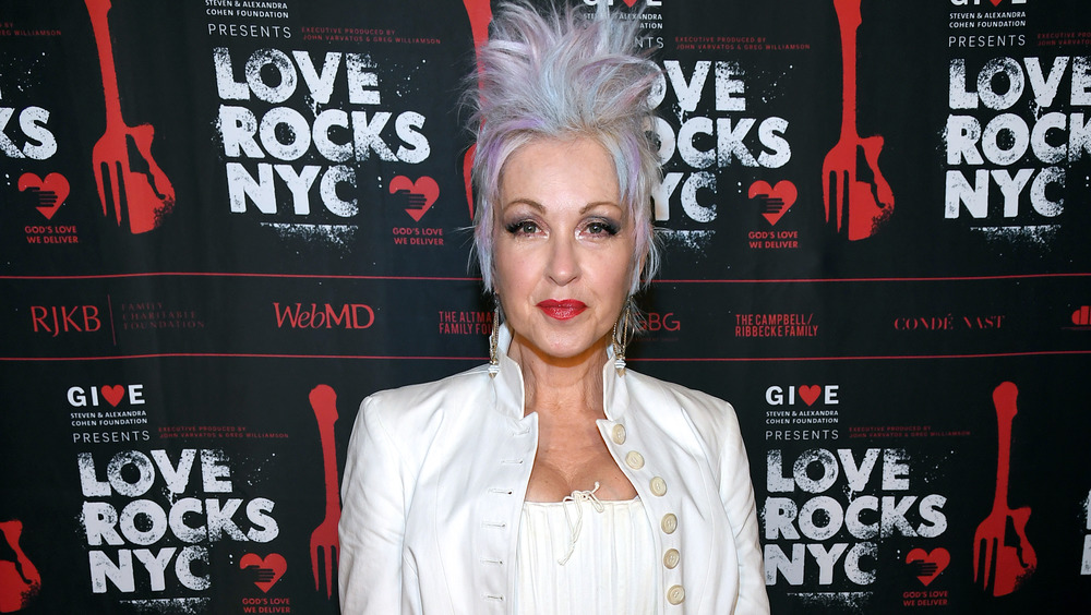 Cyndi Lauper on the red carpet