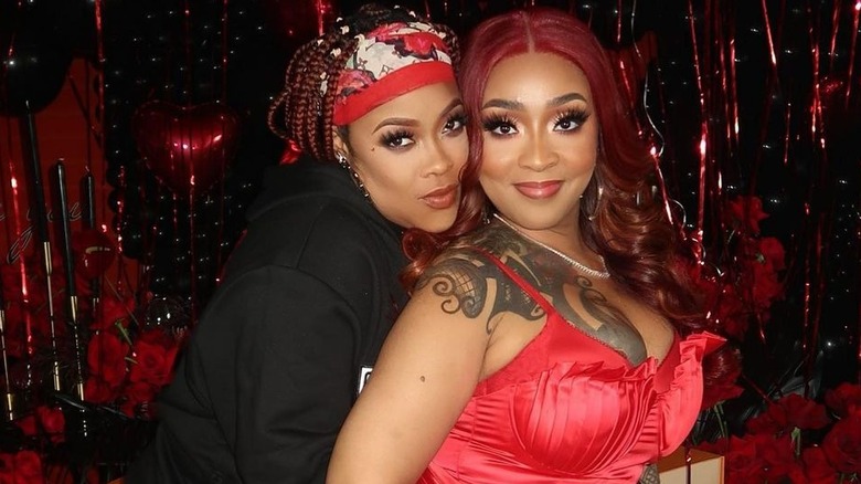 Da Brat and Jesseca Dupart posing together