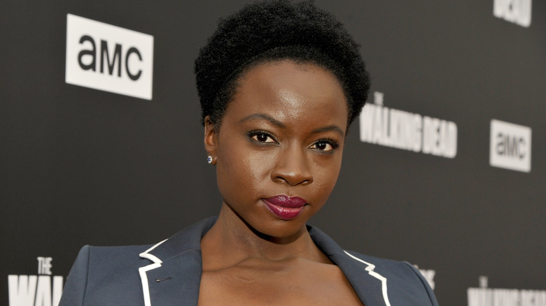 Danai Gurira looking at camera