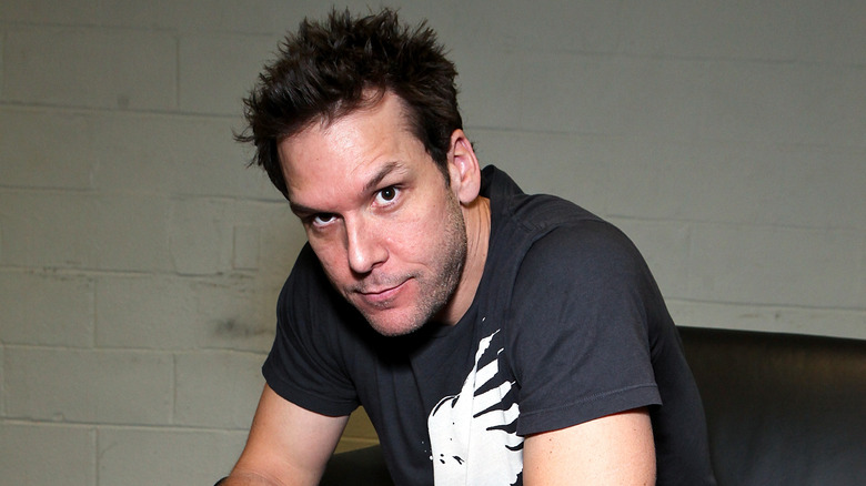 Dane Cook with spiked hair in 2009