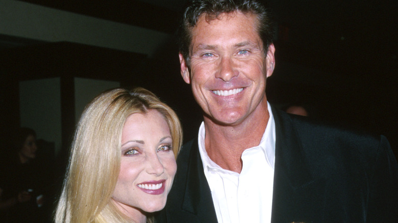 David Hasselhoff and Pamela Bach smiling