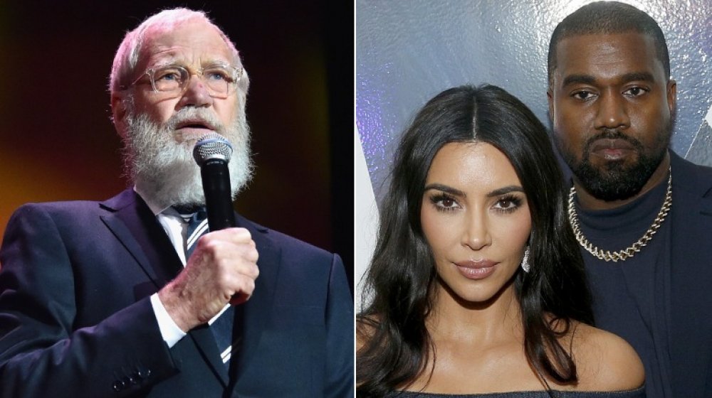 David Letterman, Kim Kardashian, Kanye West