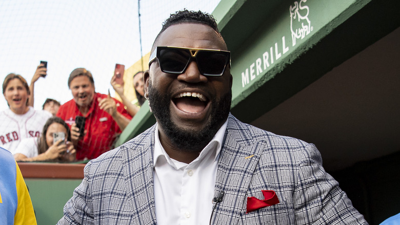 David Ortiz laughing and wearing sunglasses