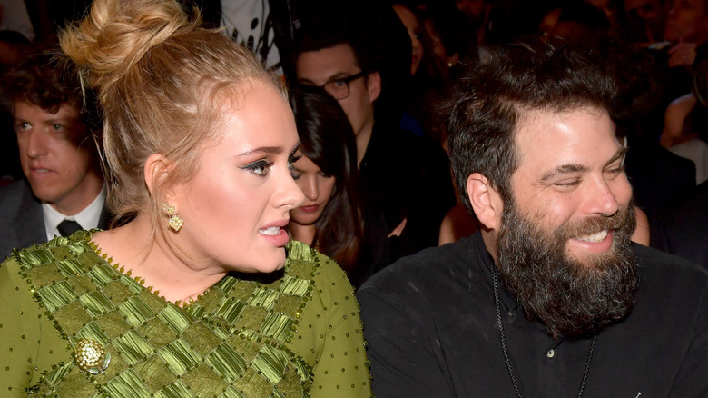 Adele and her ex-husband Simon Konecki at the Grammys