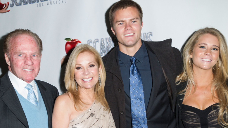 Frank Gifford, Kathie Lee Gifford, Cody Gifford, Cassidy Gifford posing