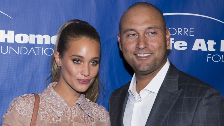 Hannah and Derek Jeter posing