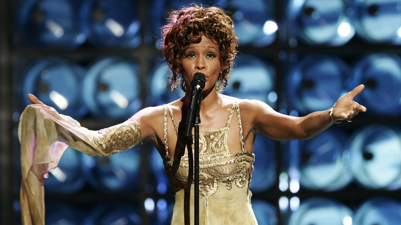 Whitney Houston performing