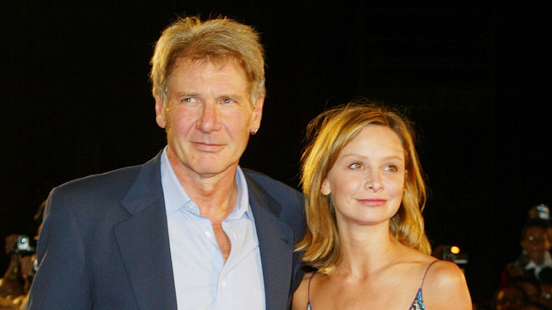 Harrison Ford and Calista Flockhart pose