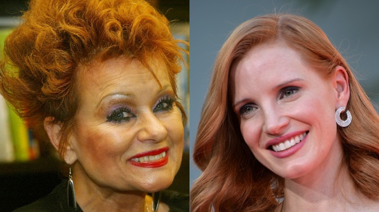 Tammy Faye Bakker and Jessica Chastain