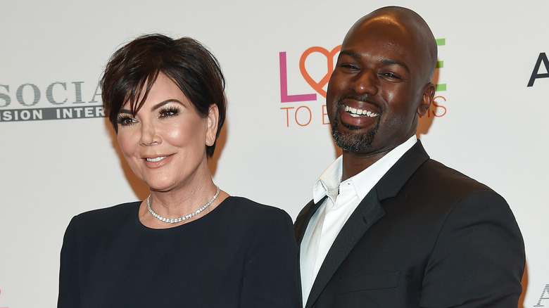 Kris Jenner and Corey Gamble smiling