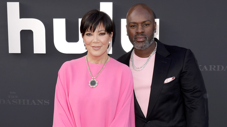 Kris Jenner and Corey Gamble on the red carpet