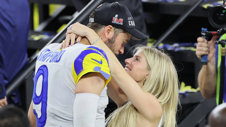 Matthew and Kelly Stafford at an event 